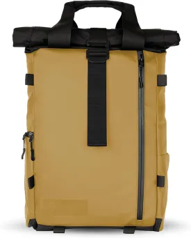 WANDRD PRVKE Lite - Photography Bag - Water Resistant Camera Backpack for Photographers - Anti-Theft Travel Bag with 14-Inch Laptop Sleeve and Fleece-Lined Pockets (Dallol Yellow)