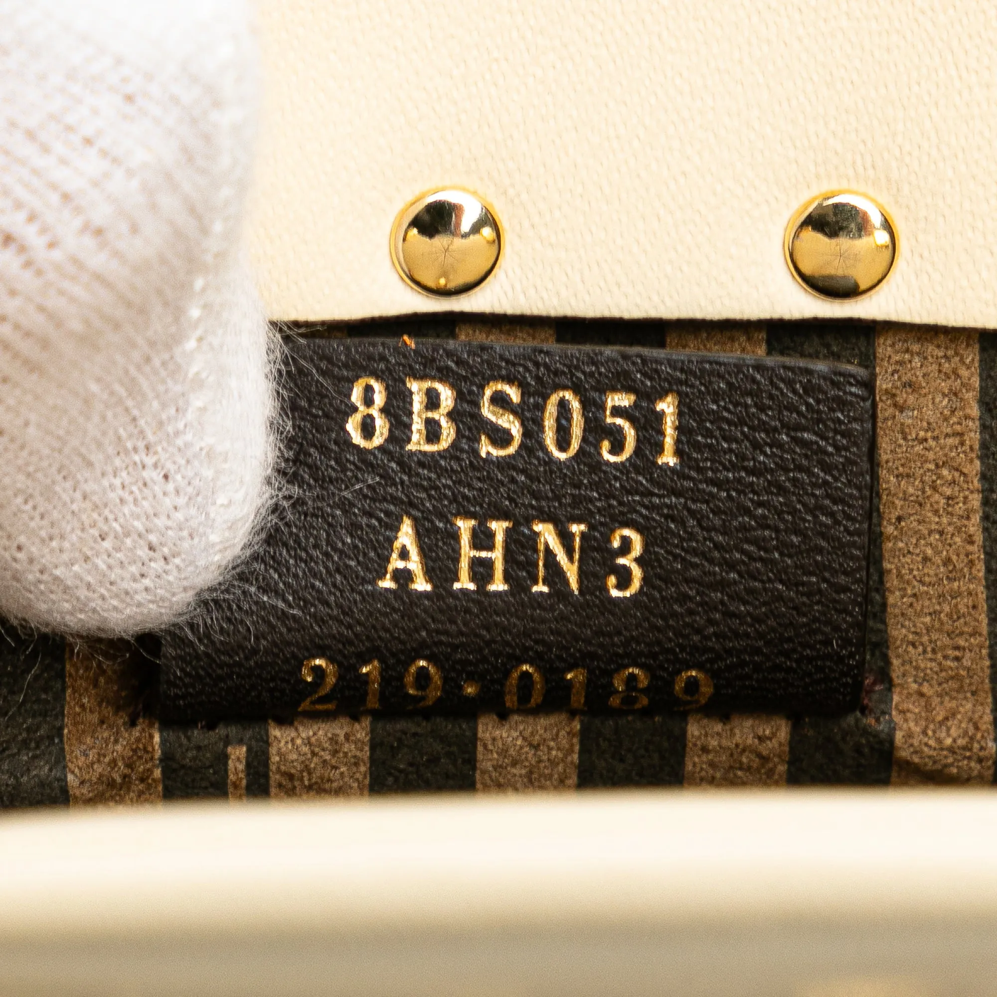 White Fendi Mini Leather Sunshine Shopper Tote Satchel