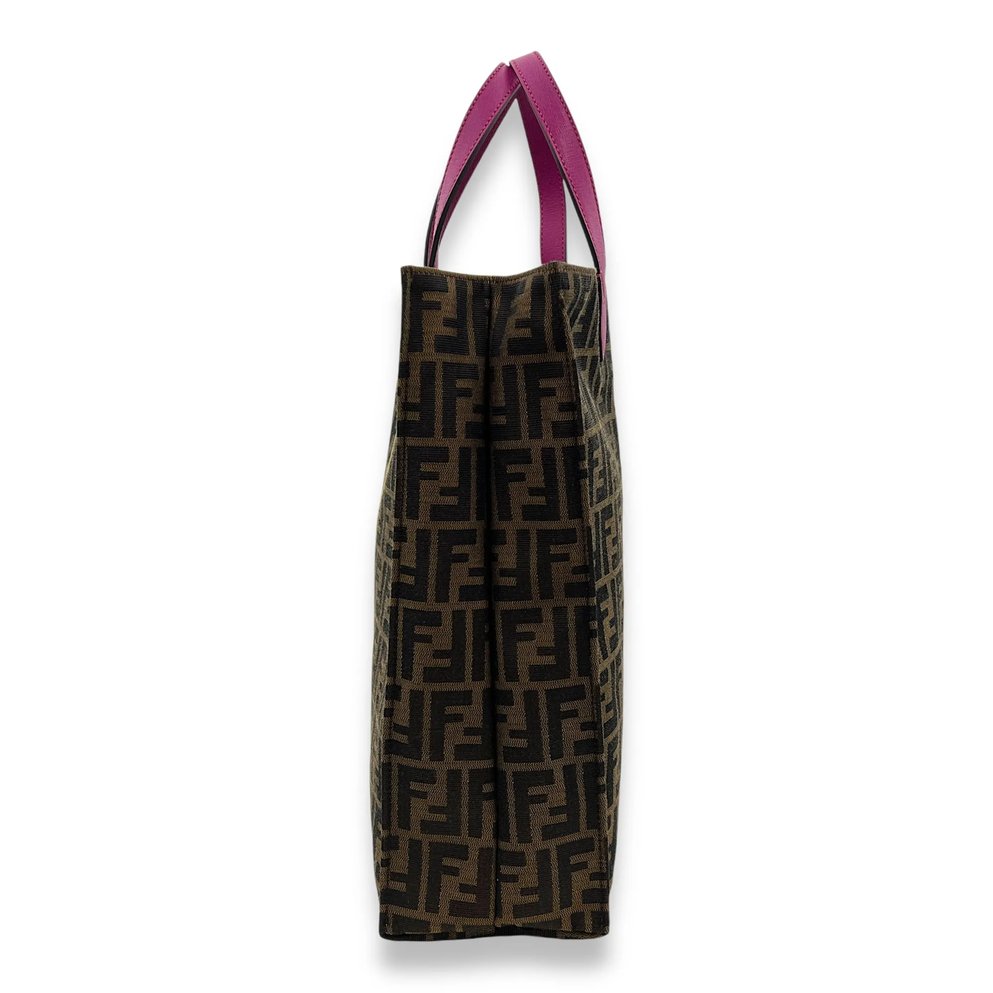 Zucca Tote Bag Brown in Canvas, Gold hardware